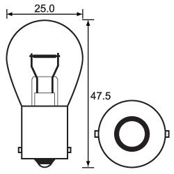 GLOBE 12V 21W IND HL219A PK10