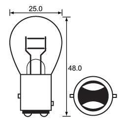 GLOBE 12V 21/5W SOFT/TAIL HL244 -47380 PK10